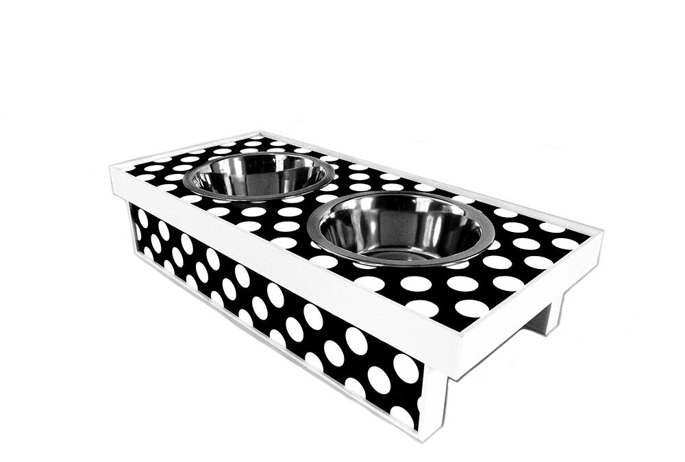 black-and-white-polka-dot-pet-dish-2